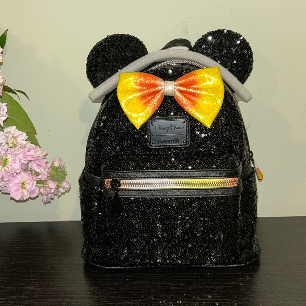 Loungefly Disney Parks Minnie Candy Corn Backpack